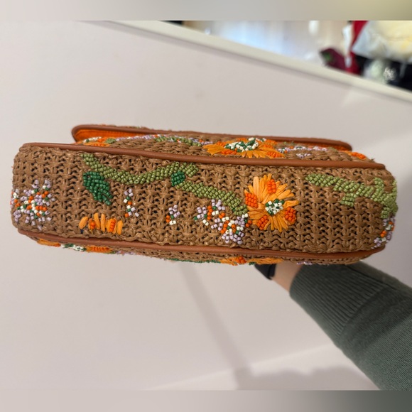 Staud Tommy Beaded Raffia Bag - Picture 7 of 8